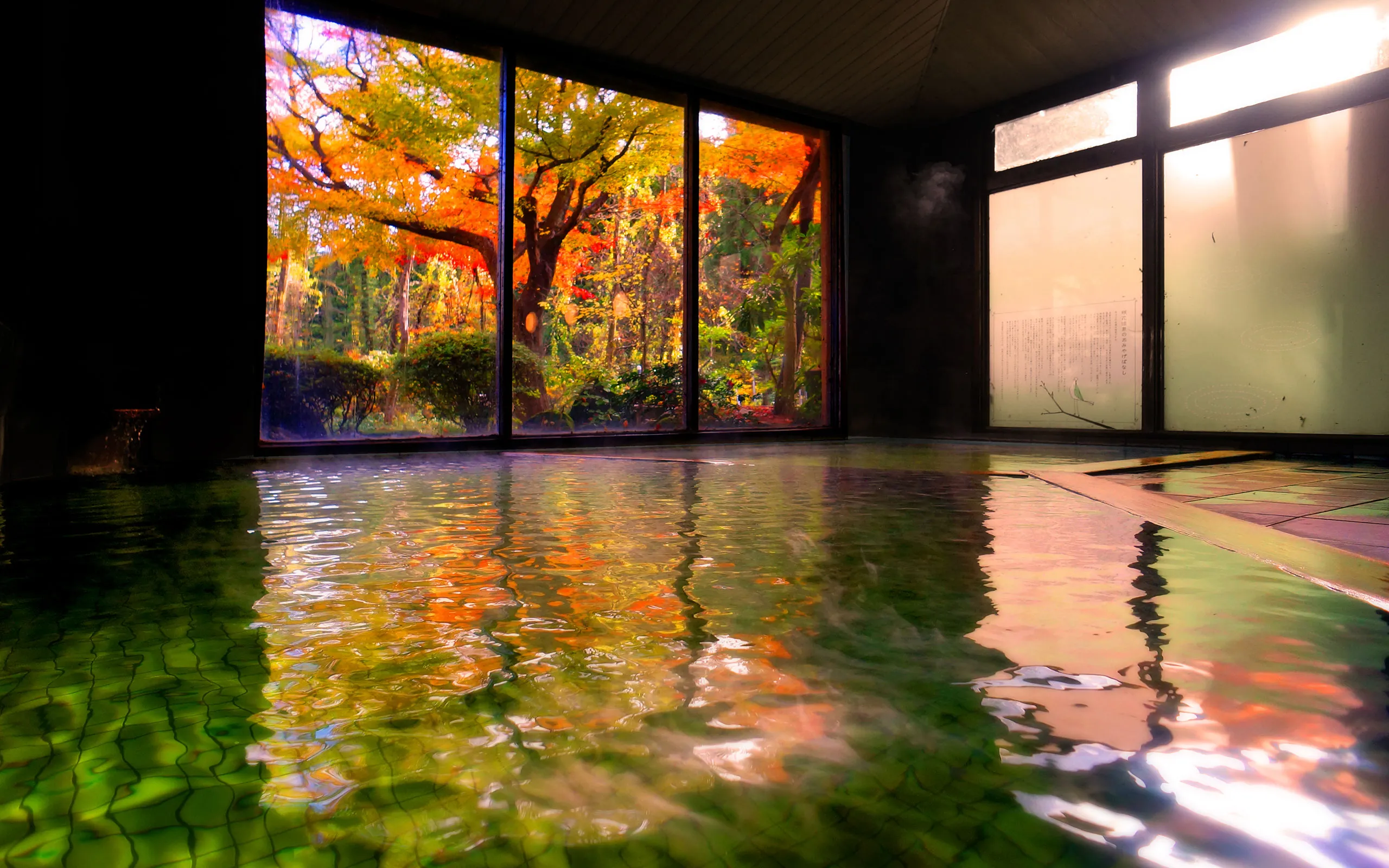 温泉｜【公式】咲花温泉 一水荘｜源泉かけ流し エメラルドグリーンの